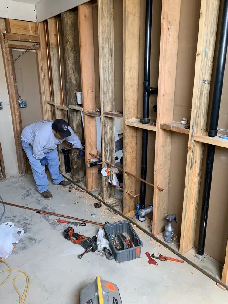 Commercial rough-in plumbing for Gas Line Repair in Darien